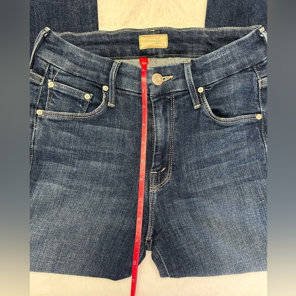 Mother Denim Women’s Sz 24 or 0/2 Ankle Fray Skinny Rockabilly Punk Jeans - Picture 9 of 16